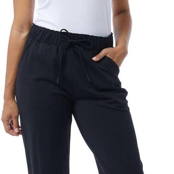 32 Degrees Yoga Pants Capri for Women Outdoor Pants with Drawstring, Black, XS - Picture 1 of 4